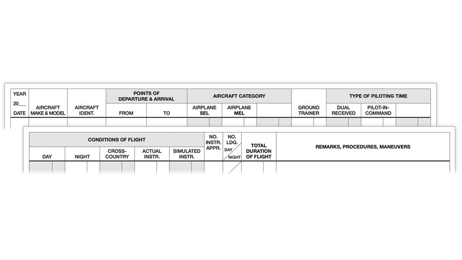 ASA Pilot Log Book