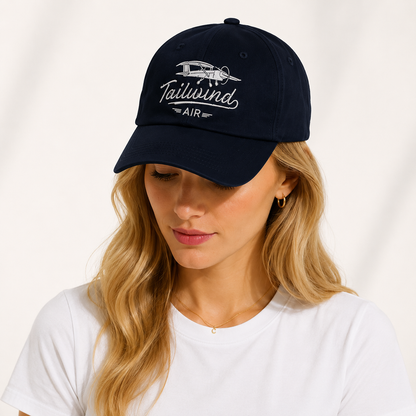 Tailwind Air Classic Aviation Hat | Premium Embroidered Pilot Dad Cap