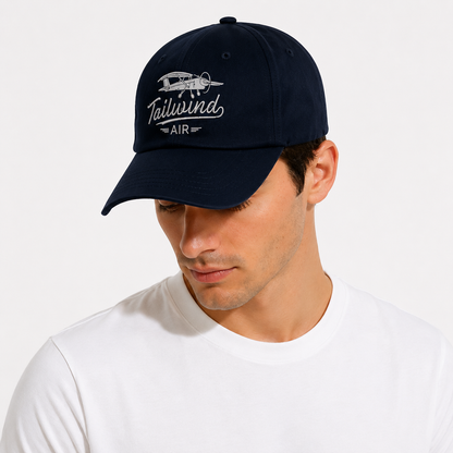 Tailwind Air Classic Aviation Hat | Premium Embroidered Pilot Dad Cap